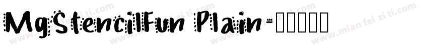 MgStencilFun Plain字体转换